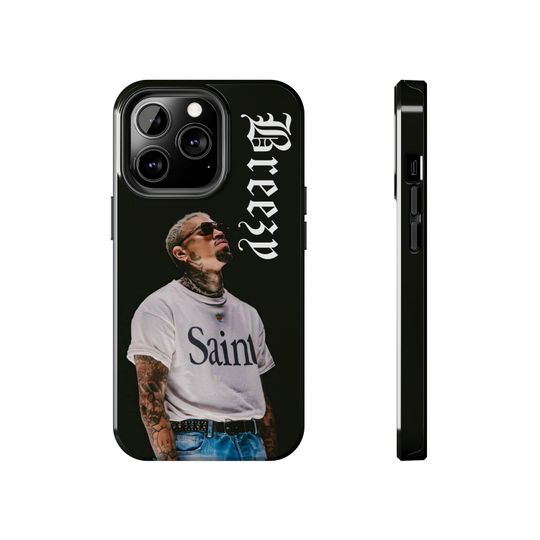 Rapper Phone Case - Tough Phone Cases, Chris Brown Phone Case, Breezy Phone Case, Artist Phone Case, Protective Cover