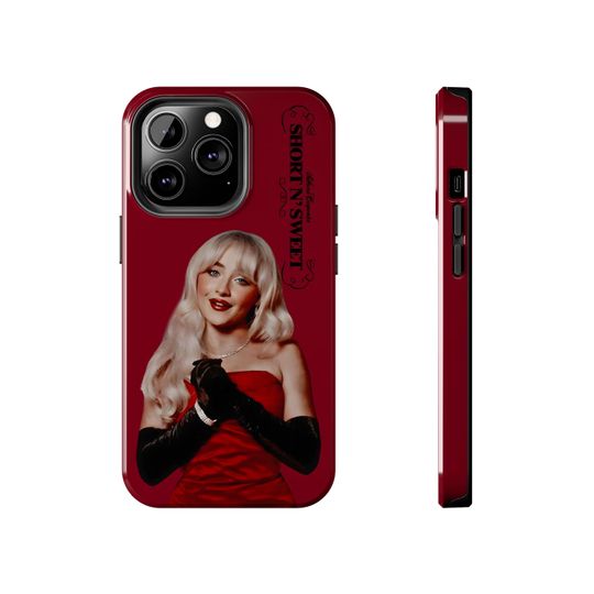Sabrina Carpenter Tough Phone Case, Music Artist Protective Cover, Hard Shell Phone Case, iPhone Case