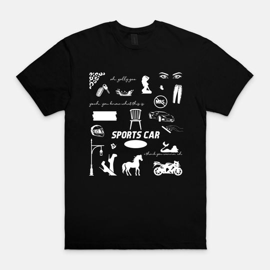 Tate McRae Sports Car T-Shirt, Gildan Graphic Tee Inspired by Lyrics and Music Video, T8 Merch, SC2W, Stylish Gift for Music Enthusiasts