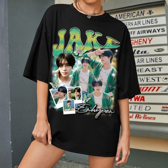 Vintage Jake T-shirt, Enhypen Fate Plus World Tour Shirt, En World Tour Fate 2024 Shirt, Enhypen Niki, Jake, Sunoo, Heeseung, Jungwon