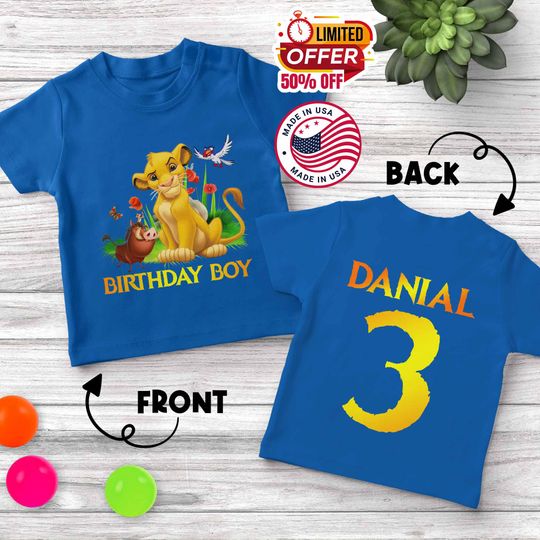 Lion King Family Birthday Shirt, Family matching shirt, Lion King birthday party shirt,Personalized birthday shirt,Simba Birthday