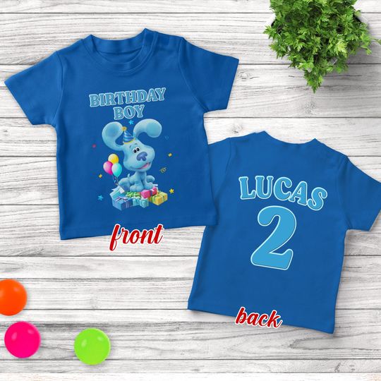 Blues Clues Birthday T shirt, Blues Clues Theme Party, Personalized shirts for kids, Family matching birthday shirt
