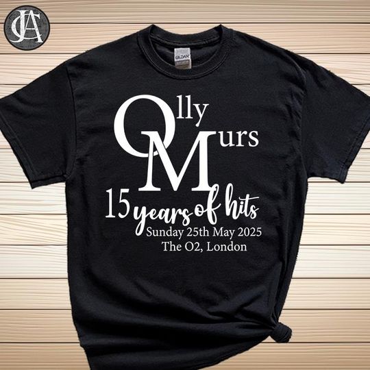 OLLY MURS Concert Tshirt, Custom 15 Years of Hits Spring Tour 2025 Music Tshirt, Olly Murs 2025 Gig Hit Concert Tshirt U6