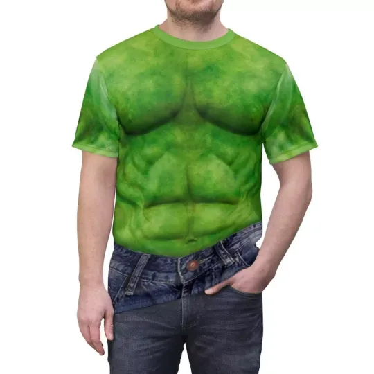 The Incredible Hulk Cosplay Costume Green Hulk Superhero Tshirt 3D