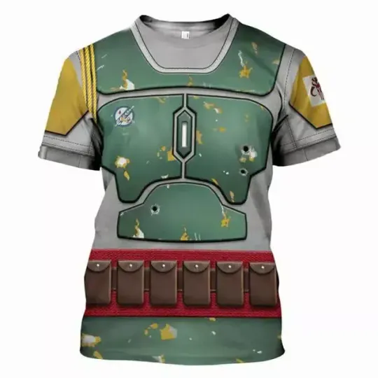 Boba Fett Cosplay Costume Star Wars Xmas Birthday Tshirt 3D