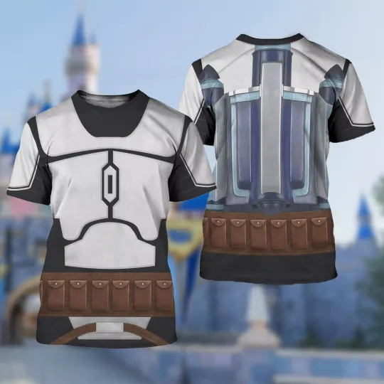Galaxy's Edge Robots Cosplay Costume Star Wars Fan Gift Tshirt 3D