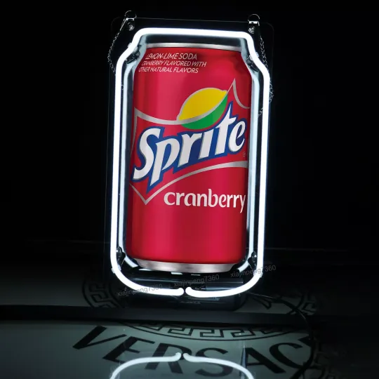 Sprite Can Neon Sign Light Glass Tube Beer Bar Club Drink Shop Wall Decor