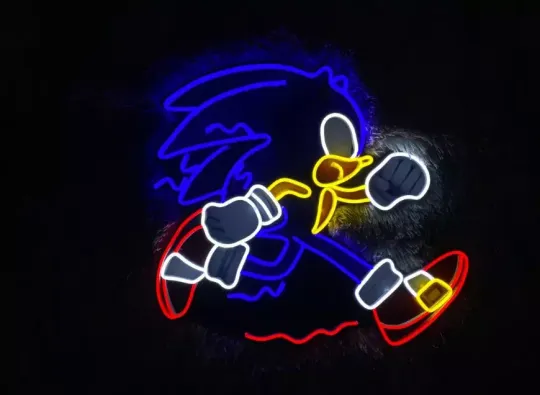 ANIME HEDGEHOG NEON LIGHTS SIGN
