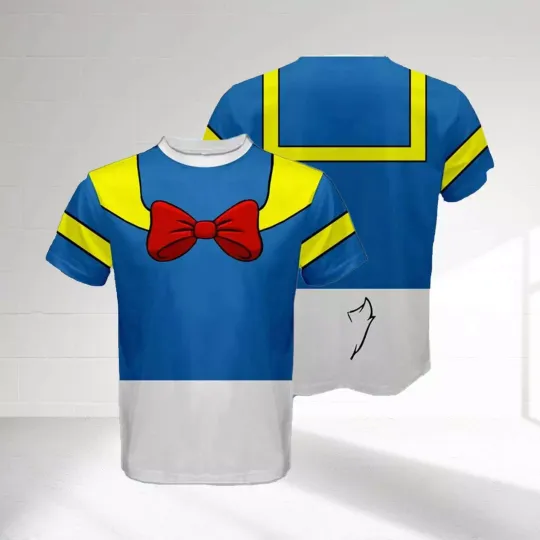 Donald Duck Cosplay Costume Christmas Birthday Gift Tshirt 3D