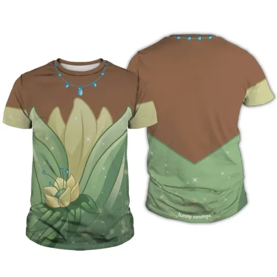 Tiana Princess Cosplay Costume Princess And The Frog Tshirt 3D