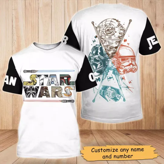 Personalized Star Wars Galaxy's Edge Happy Father's Day Tshirt 3D