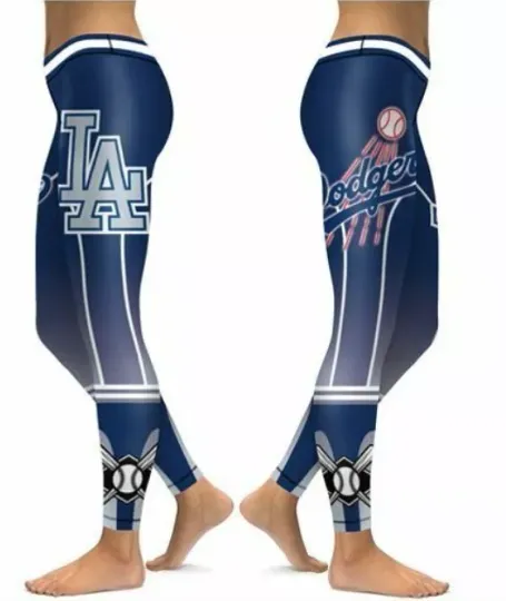Los Angeles Dodgers High Waist Women's Leggings Yoga Pants