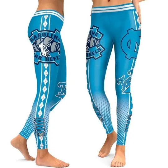 North Carolina Tar Heels High Waist Women's Leggings Yoga Pants