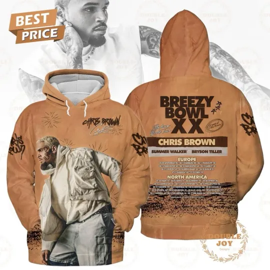Breezy Bowl XX Chris Brown 2025 Hoodie 3D