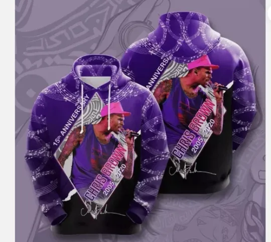 3d Hoodie Chris Brown hoodie 3d new unisex Hoodie 3d