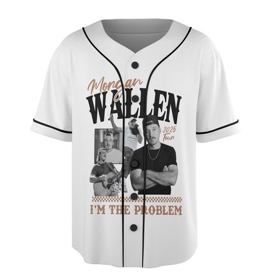 Morgan I'm The Problem Tour 2025 Jersey, Wallen Concert 2025, Mor-gan Wallen Fan Jersey, Mor-gan Wallen Merch, Country Music