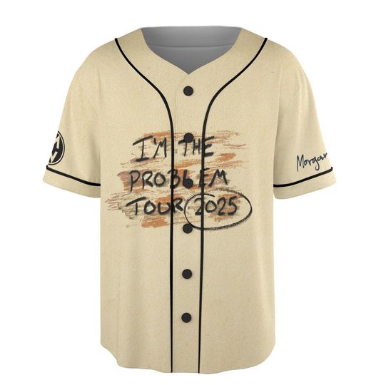 Morgan Western Jersey, Morgan I am The Problem Tour 2025 Jersey, Cowboy Western Music Concert Jersey