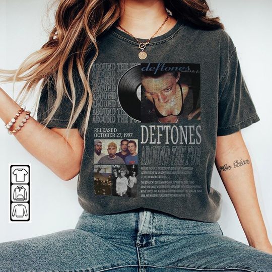 Deftone Music Shirt, Inspired Tee Deftone Around The Fur Vintage T-Shirt, Deftone Around The Fur Unisex Gift Bootleg Hoodie