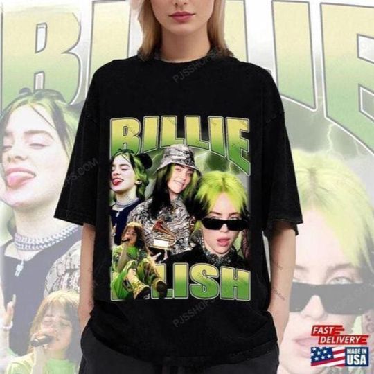 Billie Eilish Bootleg T-Shirt  Vintage Music Fan Tee