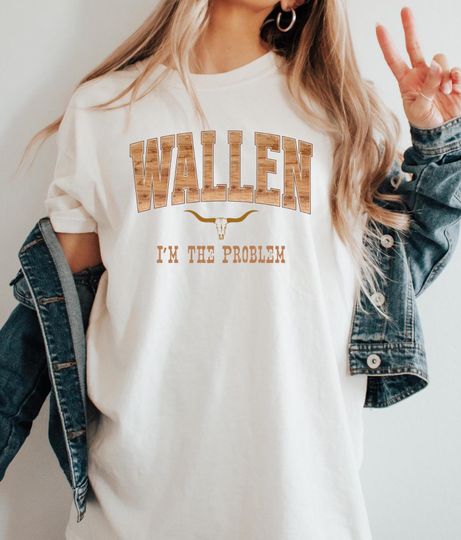 Wallen Western I'm the Problem Tour Shirt. Country Music Lover Tee, Perfect for Concerts, Gift for Fans, Unisex Graphic Shirt