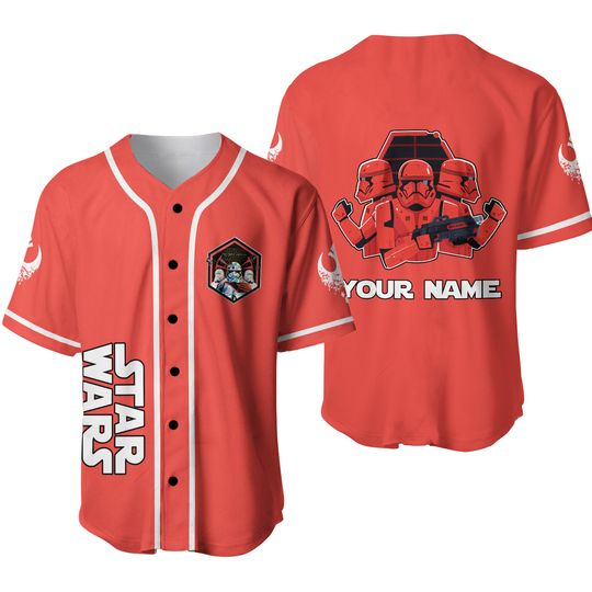 Personalized Star Wars Stormtrooper The Force Awakens Xmas Baseball Jersey Shirt