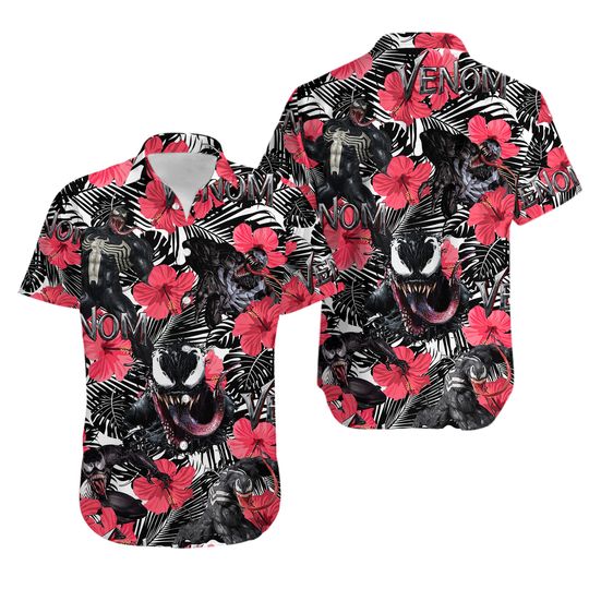 Venom Shirt, Venom Hawaiian Shirt, Venom Men Shirt
