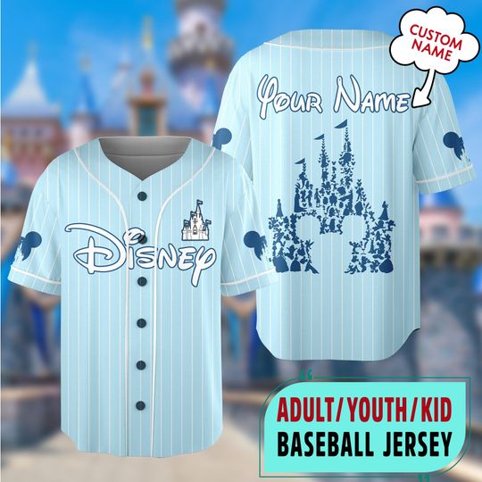 Custom Disneyland Baseball Jersey for Family Vacation Trip, Personalized Disney Family Trip Jersey, Mickey Mouse Matching Shirt