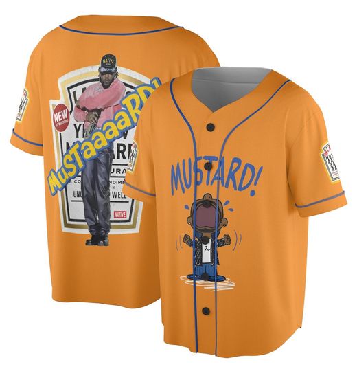 MUSTARD Jersey,Hip Hop Merch,West Coast Shirt,Gifts for Lamar Fans,Mustaaard Funny Jersey,Funny Gift for Hip Hop Lover,Mustard Tee