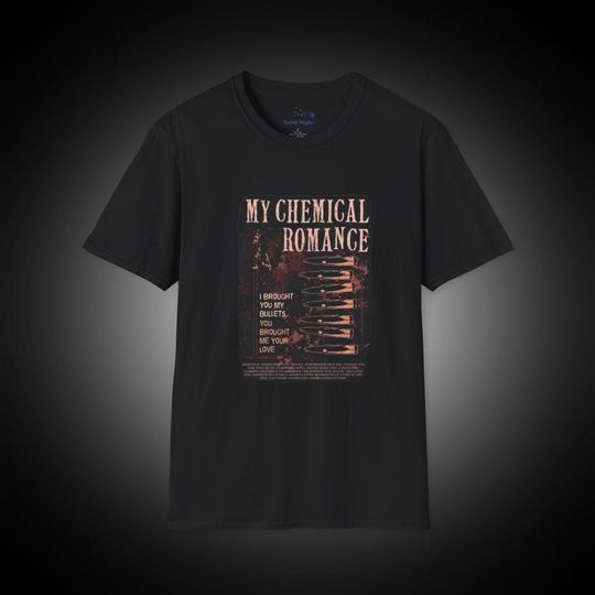 Band Tee Shirt, Music Merch, My Chemical Romance, Unisex Softstyle T-Shirt, Rock Band Gift, Alternative Clothing