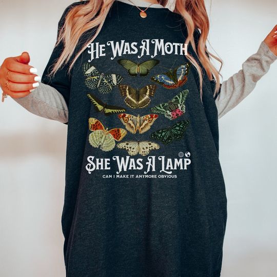 Moth Shirt, Avril Lavigne Skater Boy, Funny Cottagecore Shirt, Weirdcore, Goblincore, Coraline, Luna Moth, Witch Clothes, Dark Academia