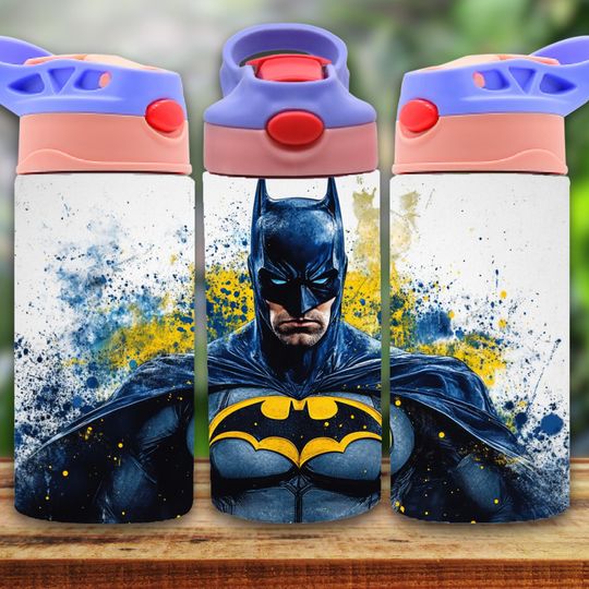 Batman 12oz Tumbler, Kids 12oz Cup Tumbler, Back To School Gift