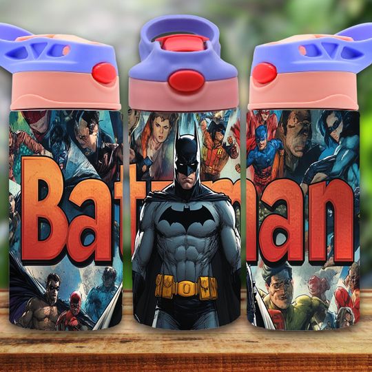 Batman 12oz Tumbler, Kids 12oz Cup Tumbler, Back To School Gift