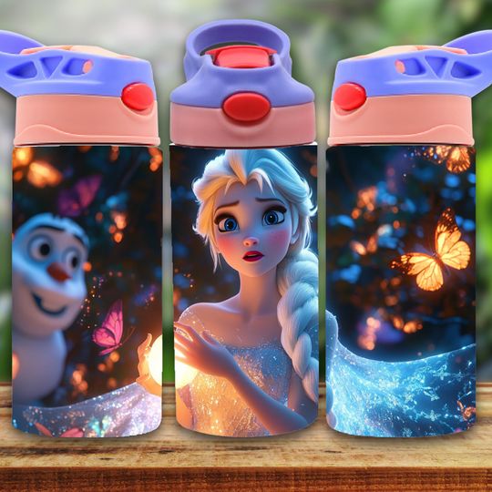 Elsa 12oz Tumbler, Kids 12oz Cup Tumbler, Back To School Gift