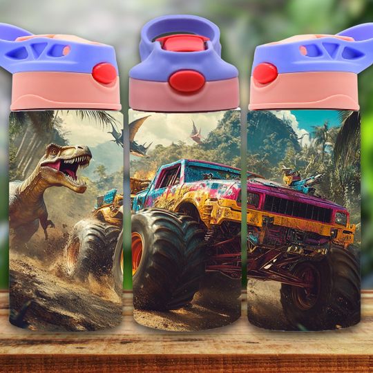 Dinosaur 12oz Tumbler, Kids 12oz Cup Tumbler, Back To School Gift