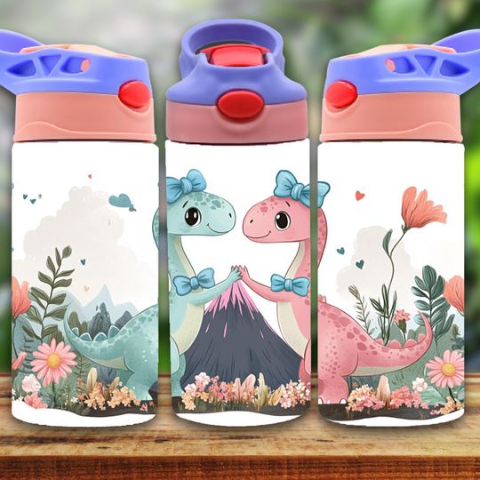 Dinosaurs 12oz Tumbler, Kids 12oz Cup Tumbler, Back To School Gift