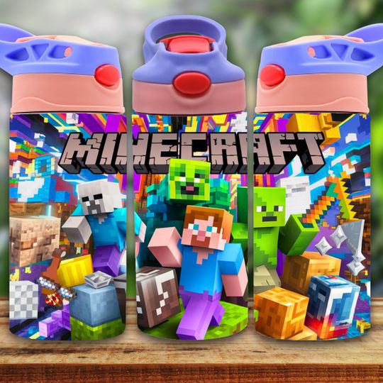 Minecraft 12oz Tumbler, Kids 12oz Cup Tumbler, Back To School Gift