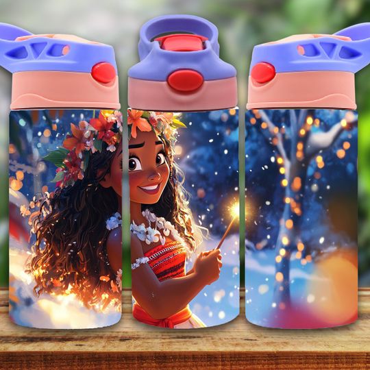 Moana 12oz Tumbler, Kids 12oz Cup Tumbler, Back To School Gift