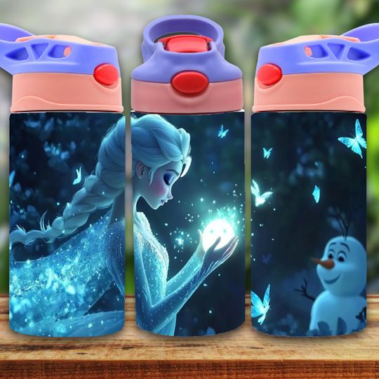 Princess Elsa 12oz Tumbler, Kids 12oz Cup Tumbler, Back To School Gift