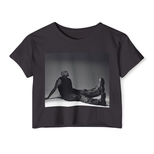 Chris Brown 20th Anniversary Tour Women's Crop Top Tee, Festival Shirt, Music Concert Wear, Retro Graphic Tshirt, Tour Merchandise