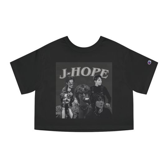 Cropped T-Shirt, J Hope Tour Shirt, BTS Fan Merch, Kpop Concert Tee, Short Sleeve Top
