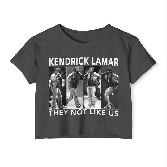 Kendrick Lamar they not like us crop shirt Kendrick Lamar crop top Kendrick Lamar merch Kendrick Lamar concert Kendrick Lamar gift poster