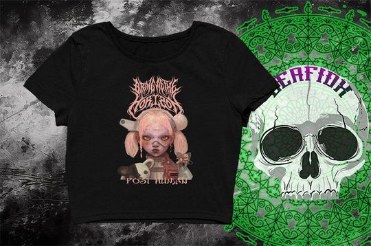 Bring Me The Horizon Crop Top, Band Tee, BMTH Graphic Tee, Rock Music T-shirt, Fan Merch, Concert Shirt, Funny Crop Tops