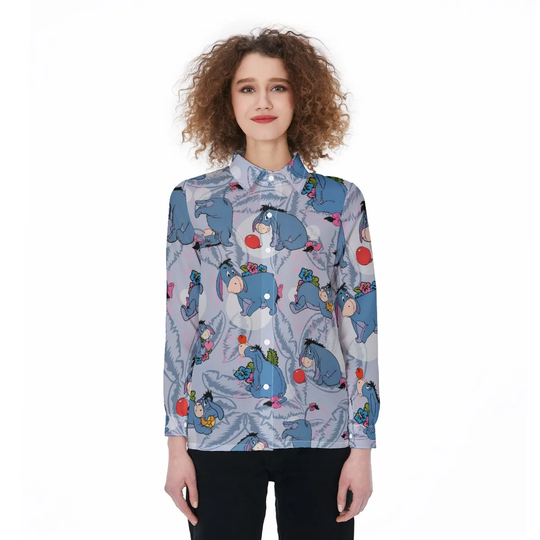 Disney Eeyore Winnie The Pooh Shirt, Animated 3D Women Casual Shirt, Eeyore Summer Vibe Shirt, Family Trip Group Shirt, Magic Kingdom Gift