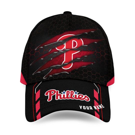 Custom Name 3D Cap Hat Personalized Phila.del.phia Phillies Baseball Cap