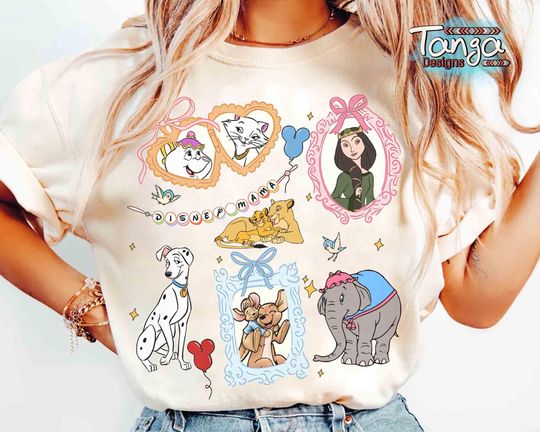 Coquette Bows Disney Mom Characters Shirt, Best Mom Ever Tee, Mother's Day 2025 Gift, Disneyland Mommy Daughter Family Gift