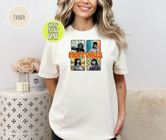 Funny Mom Vibes T-Shirt, Happy Mothers Day T-shirt, Mom Life Tee, Retro Mother Shirt, Mother's Day Gift, 90s Mom Vibes, Cool Mom Gift