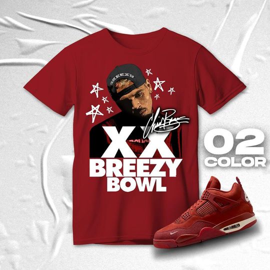 Breezy Bowl XX T-shirt, Chris Brown 2025 Concert Merch