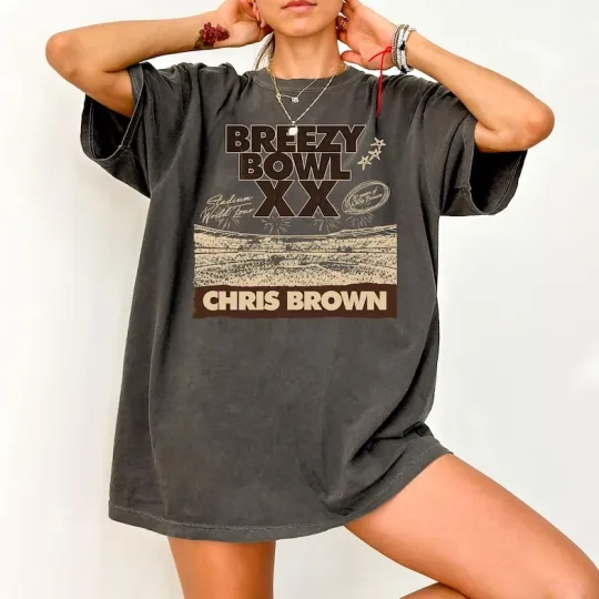 2025 Chris Brown Tour Shirt, Breezy Bowl T-Shirt, Chris Brown Concert 2025 Shirt