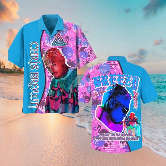 Chris Brown Music Hawaiian Shirt, Chris Brown Tour 2025, Breezy Bowl XX Concert Shirt, Chris Brown Graphic Shirt, Hawaiian Shirt