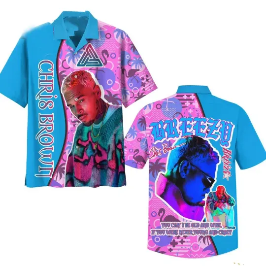 Chris Brown Breezy Hawaiian Shirt, Chris Brown 1111 Tour Hawaiian Shirt